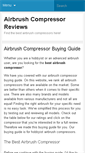 Mobile Screenshot of airbrushcompressorreviews.net